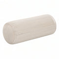 Cojín cilíndrico 20 x 50 cm de tejido acanalado beige - apoyo decorativo