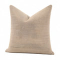 Cojín cuadrado 45 x 45 cm beige de tejido texturizado decorativo