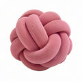 Cojín decorativo de nudo 30 cm de pana rosa - suave para sofá y cama