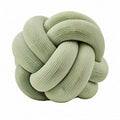Cojín decorativo anudado 35 cm de poliéster verde salvia para sofá estilo contemporáneo