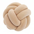 Cojín decorativo de nudo 30 cm de pana beige para sofá estilo contemporáneo
