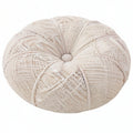 Cojín redondo 55 cm de algodón beige - estilo bohemio para asiento